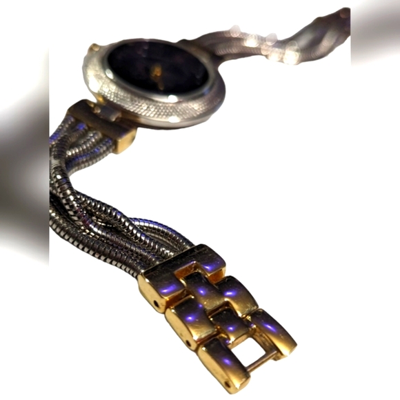 Sagittarius Two Tone Quartz Analog Women's Watch Sz. 6 1/2" New Battery - Picture 4 of 16